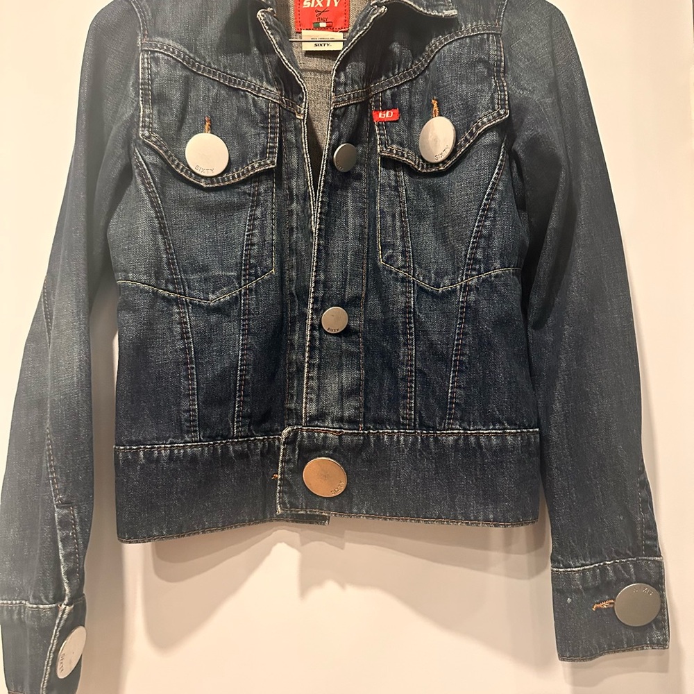 Miss Sixty Blue Jean Jacket Cropped Tailored Fit
